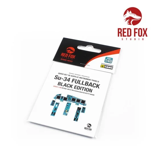 1/48 Su-34 Fullback Black Edition (for Kitty Hawk kit), 1/48 - Red ...