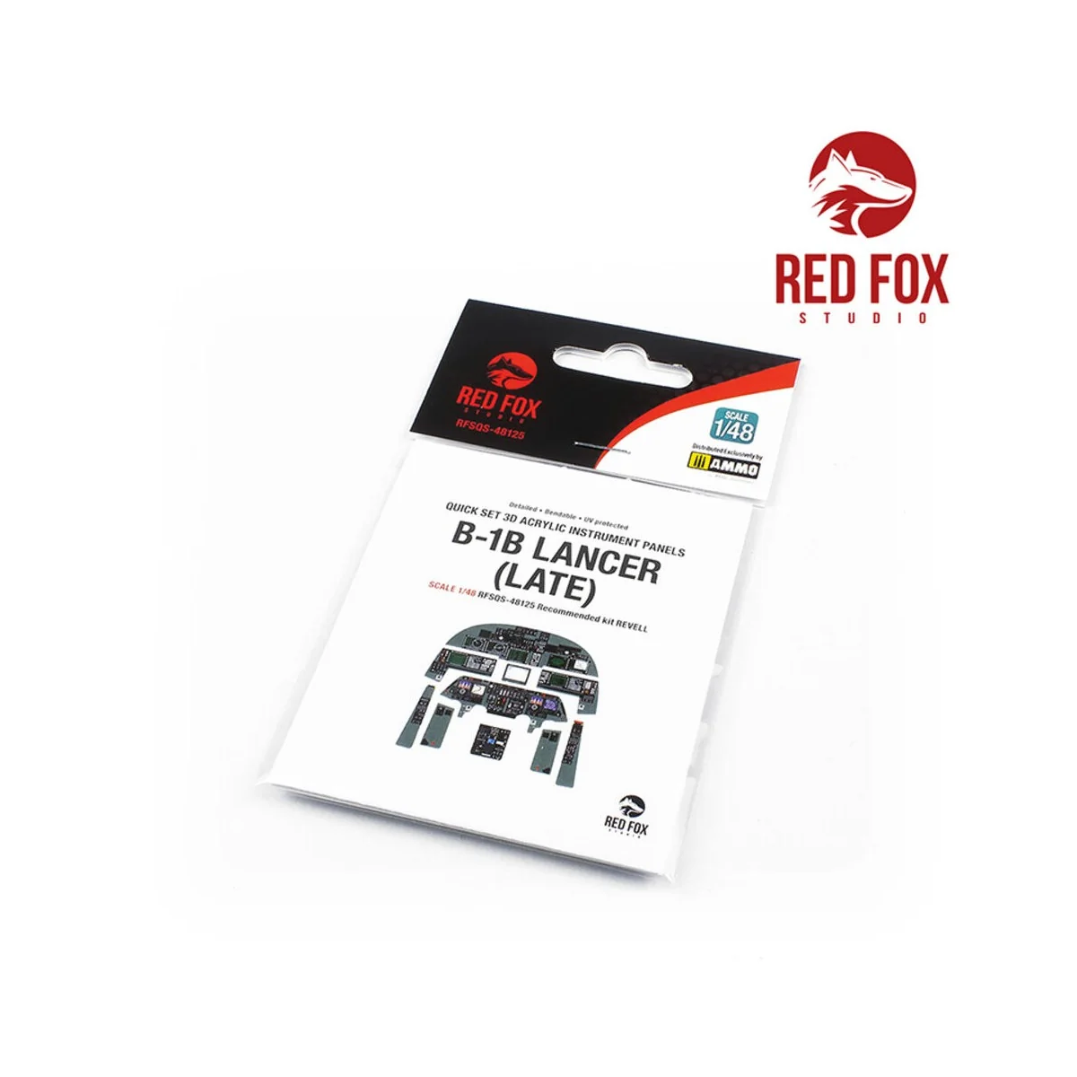 1/48 Rockwell B-1B Lancer (Late) (for Revell kit), 1/48 - Red Fox S...