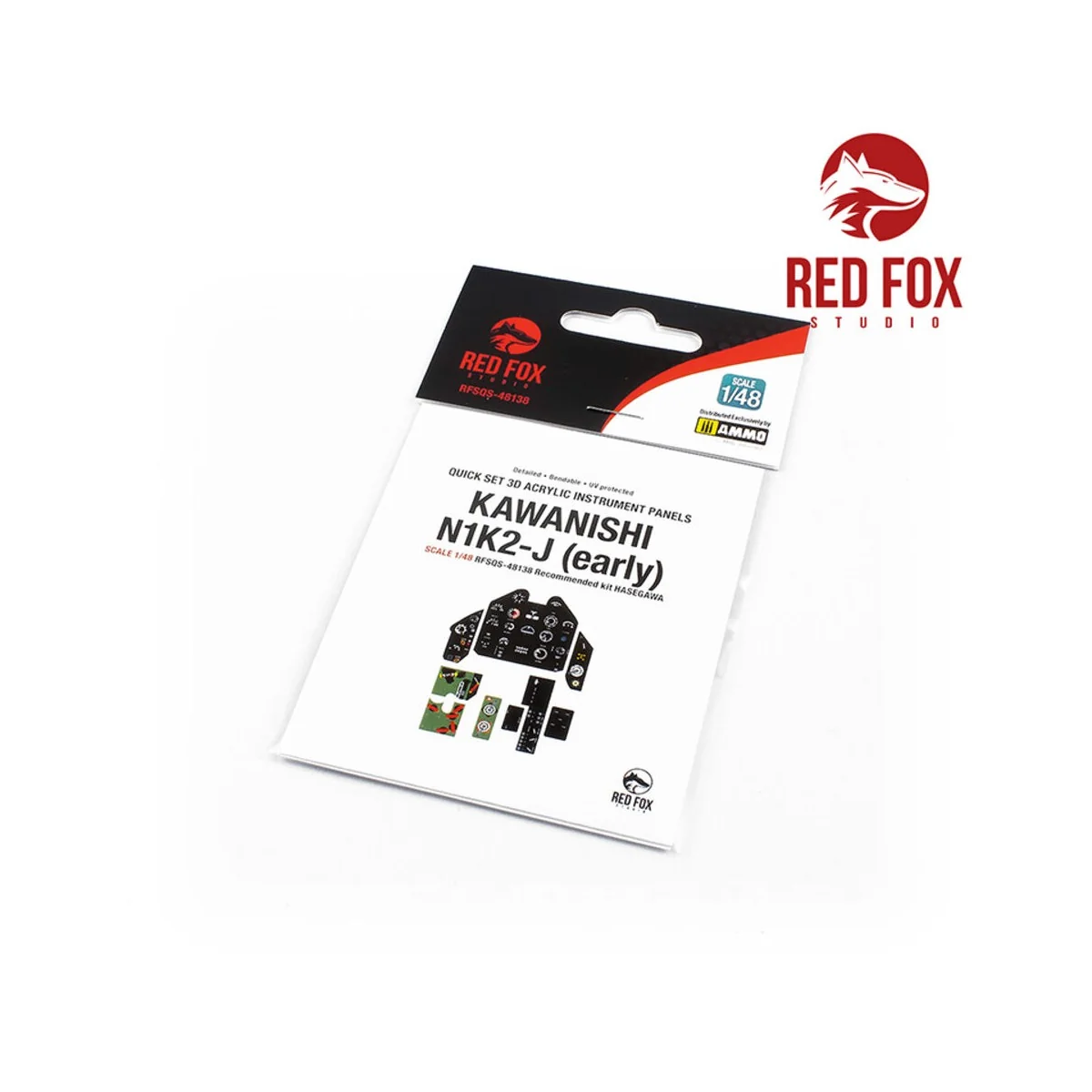 1/48 Kawanishi N1K2-J (Early) (for Hasegawa kit), 1/48 - Red Fox St...