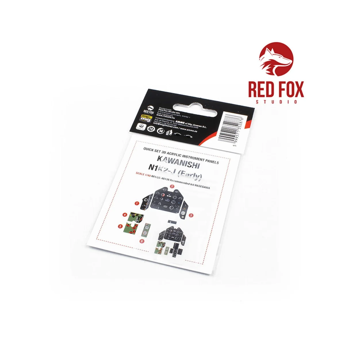 1/48 Kawanishi N1K2-J (Early) (for Hasegawa kit), 1/48 - Red Fox St...