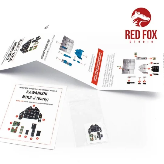 1/48 Kawanishi N1K2-J (Early) (for Hasegawa kit), 1/48 - Red Fox St...