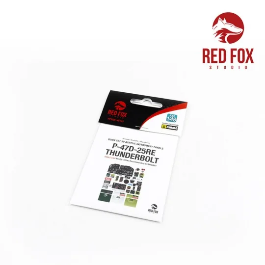 1/48 P-47D 25RE Thunderbolt (for Miniart kit), 1/48 - Red Fox Studi...