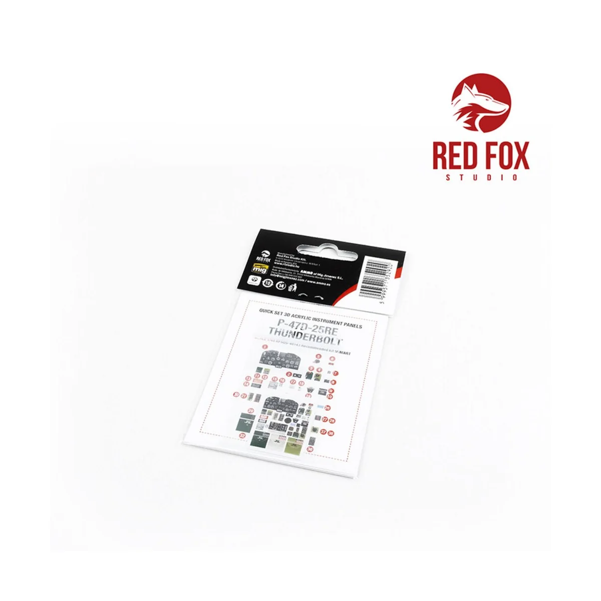 1/48 P-47D 25RE Thunderbolt (for Miniart kit), 1/48 - Red Fox Studi...