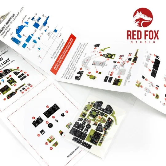 1/24 Grumman F6F-5 Hellcat (for Airfix kit), 1/24 - Red Fox Studio ...