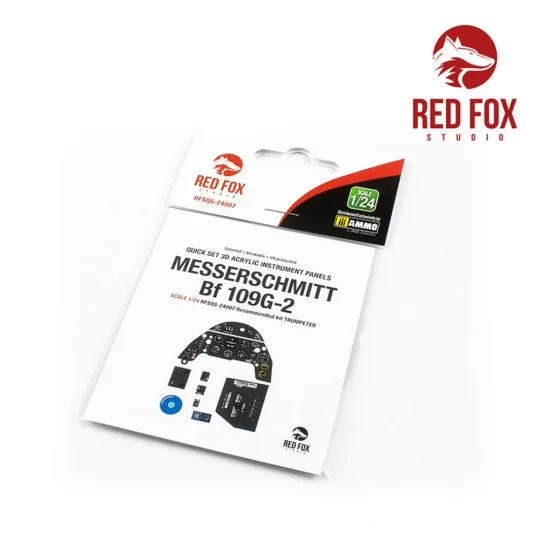 1/24 Messerschmitt Bf 109G-2 (for Trumpeter kit), 1/24 - Red Fox St...