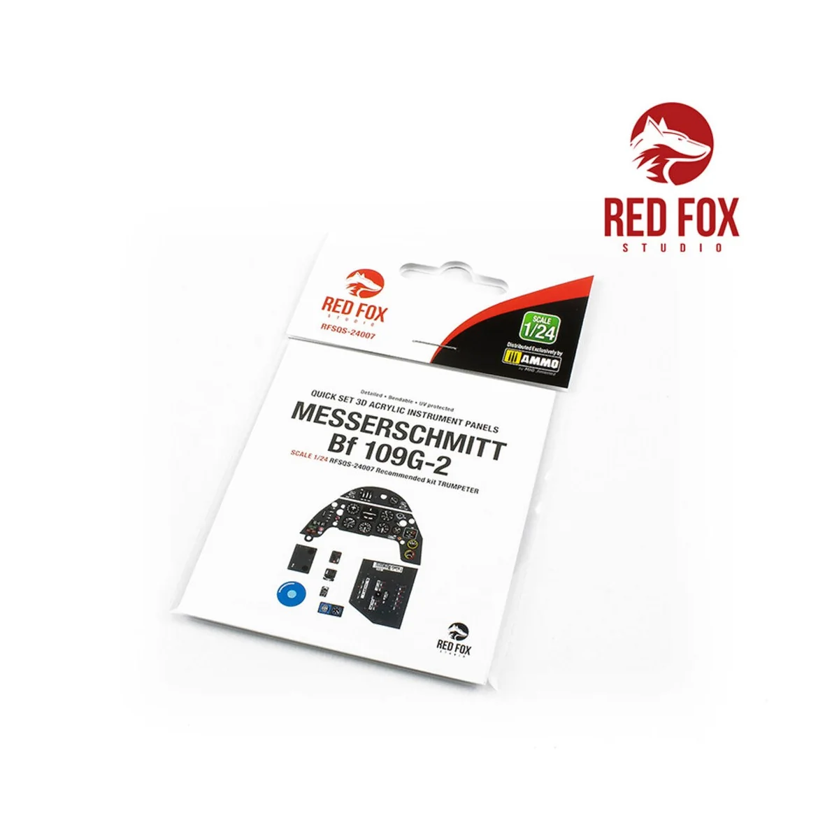 1/24 Messerschmitt Bf 109G-2 (for Trumpeter kit), 1/24 - Red Fox St...