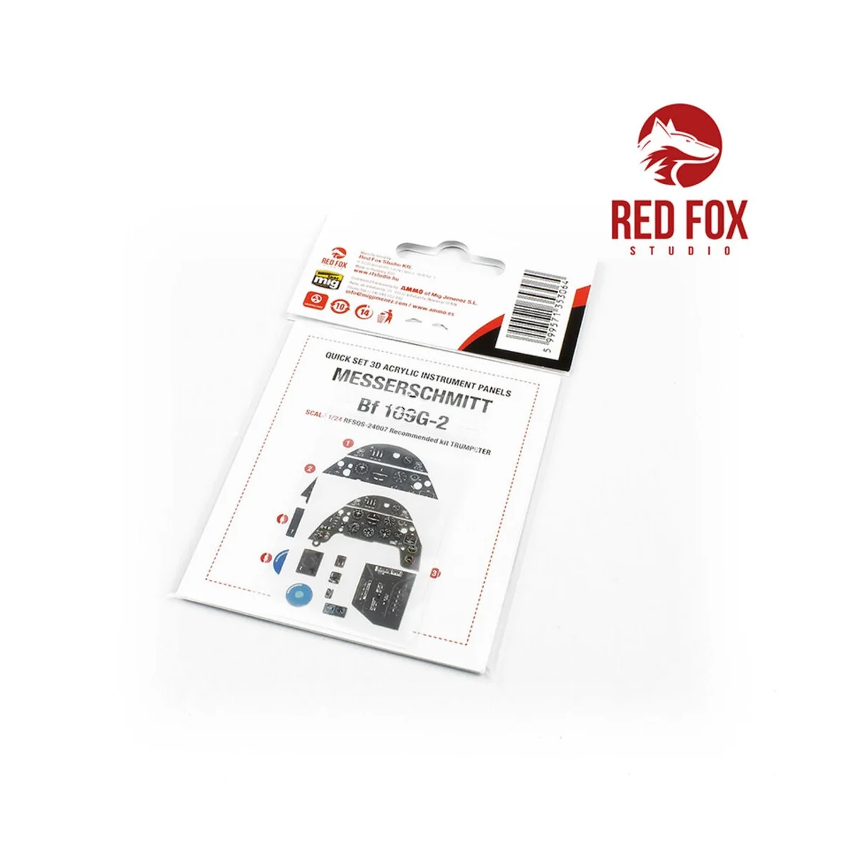 1/24 Messerschmitt Bf 109G-2 (for Trumpeter kit), 1/24 - Red Fox St...