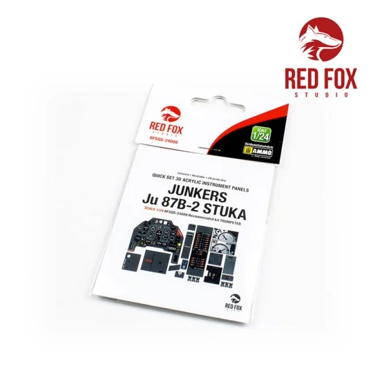 1/24 Junkers Ju 87B-2 Stuka (for Trumpeter Kit), 1/24 - Red Fox Stu...