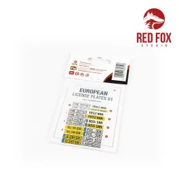 1/24 European Lincense plates vol.01, 1/24 - Red Fox Studio RFSQS-2... 2
