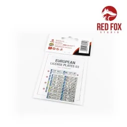 1/24 European Lincense plates vol.03, 1/24 - Red Fox Studio RFSQS-2... 2