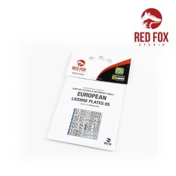 1/24 European Lincense plates vol.05, 1/24 - Red Fox Studio RFSQS-2...
