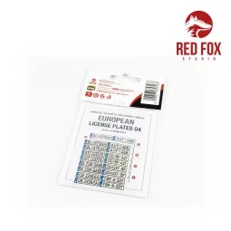 1/24 European Lincense plates vol.04, 1/24 - Red Fox Studio RFSQS-2... 2