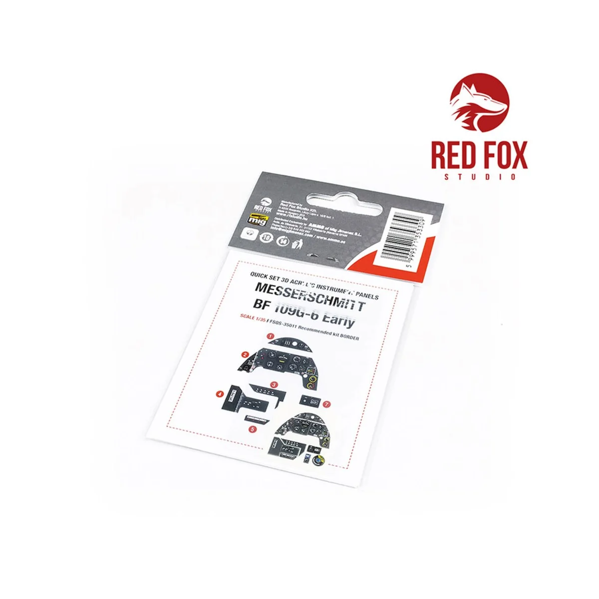 1/35 Messerschmitt Bf 109G-6 (for Border kit), 1/35 - Red Fox Studi...