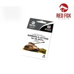 3D Resin Foundry Numeral & Letters for US AFV’s vol.01, 1/35 - Red ...