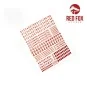 3D Resin Foundry Numeral & Letters for US AFV’s vol.01, 1/35 - Red ...