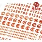 3D Resin Foundry Numeral & Letters for US AFV’s vol.01, 1/35 - Red ...