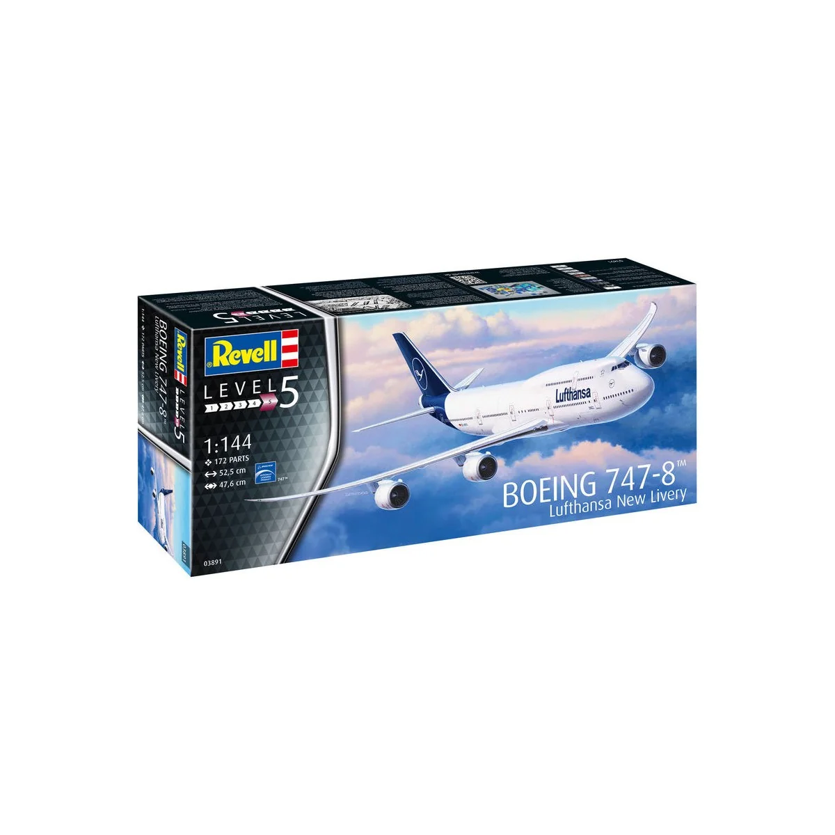 Boeing 747-8 Lufthansa"New Liver, 1/144 - Revell 03891