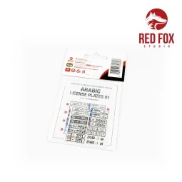 1/24 Arabic License Plates vol.01, 1/48 - Red Fox Studio RFSQS-24021 2