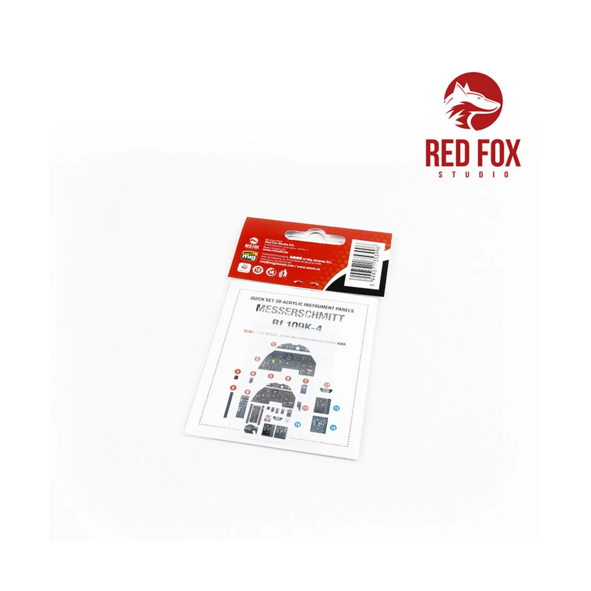 1/32 Messerschmitt Bf 109K-4 (for Hasegawa kit), 1/32 - Red Fox Stu...