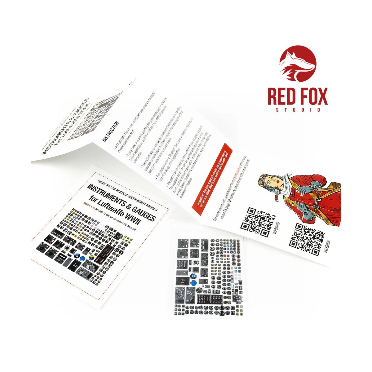 1/32 Instruments & gauges set for Luftwaffe WWII (Independent), 1/3...