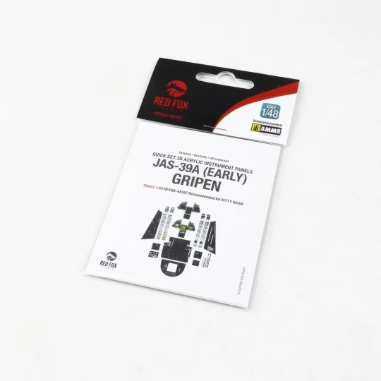 Jas-39A Gripen Early version for Kitty Hawk, 1/48 - Red Fox Studio ...