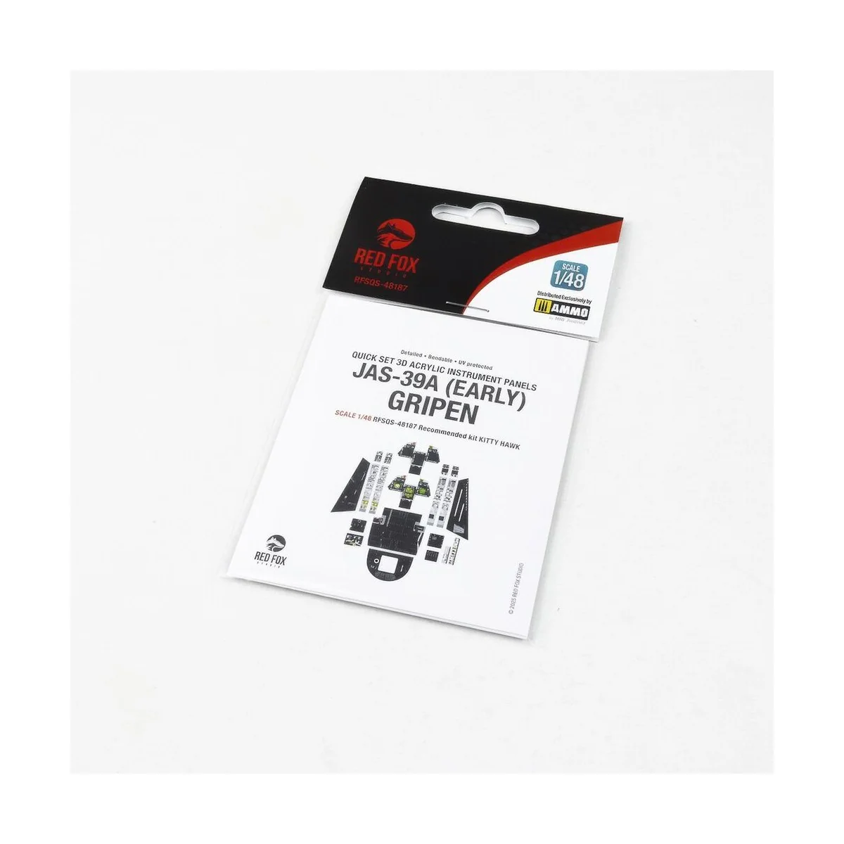 Jas-39A Gripen Early version for Kitty Hawk, 1/48 - Red Fox Studio ...