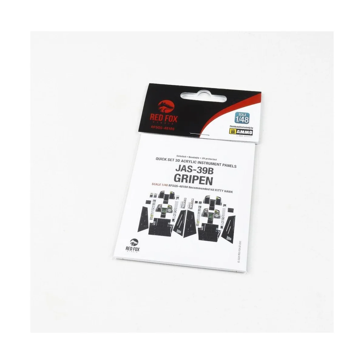 Jas-39B Gripen for Kitty Hawk, 1/48 - Red Fox Studio RFSQS-48188