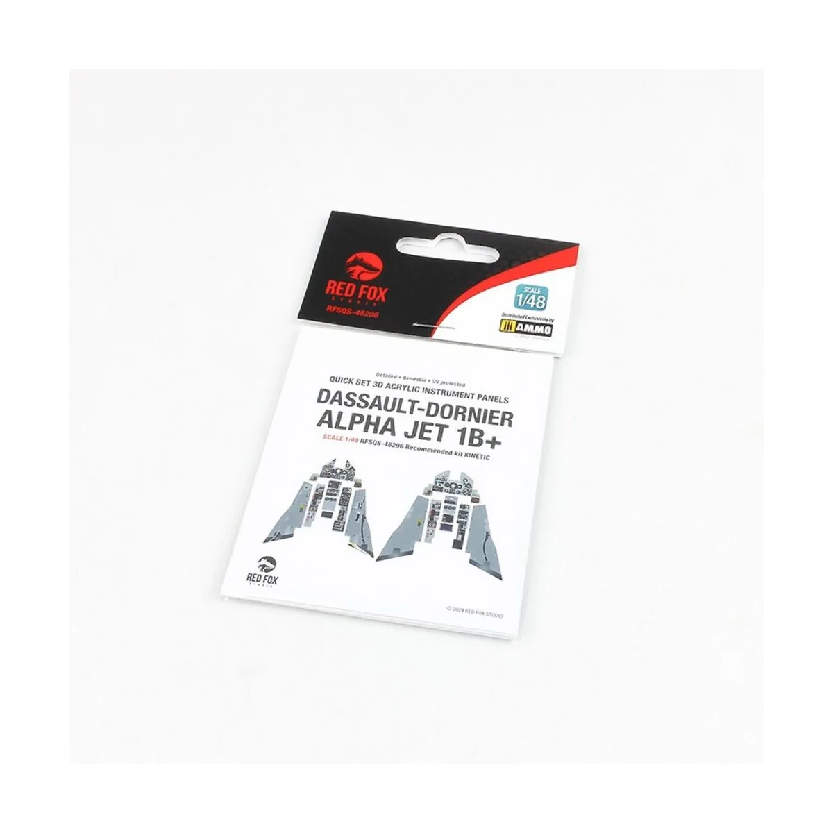 Dassault-Dornier Alpha Jet 1B+ (for Kinetic kit), 1/48 - Red Fox St...