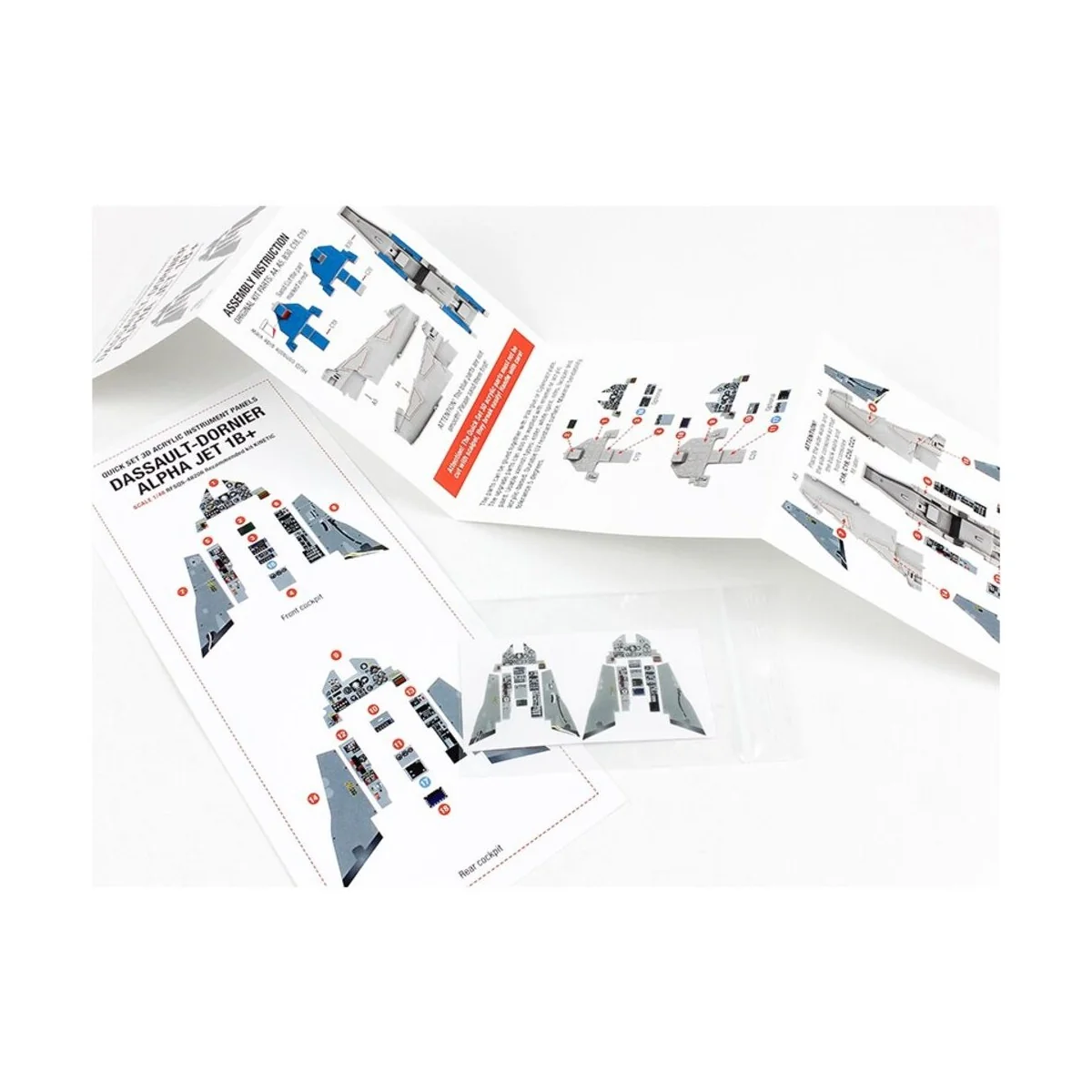 Dassault-Dornier Alpha Jet 1B+ (for Kinetic kit), 1/48 - Red Fox St...