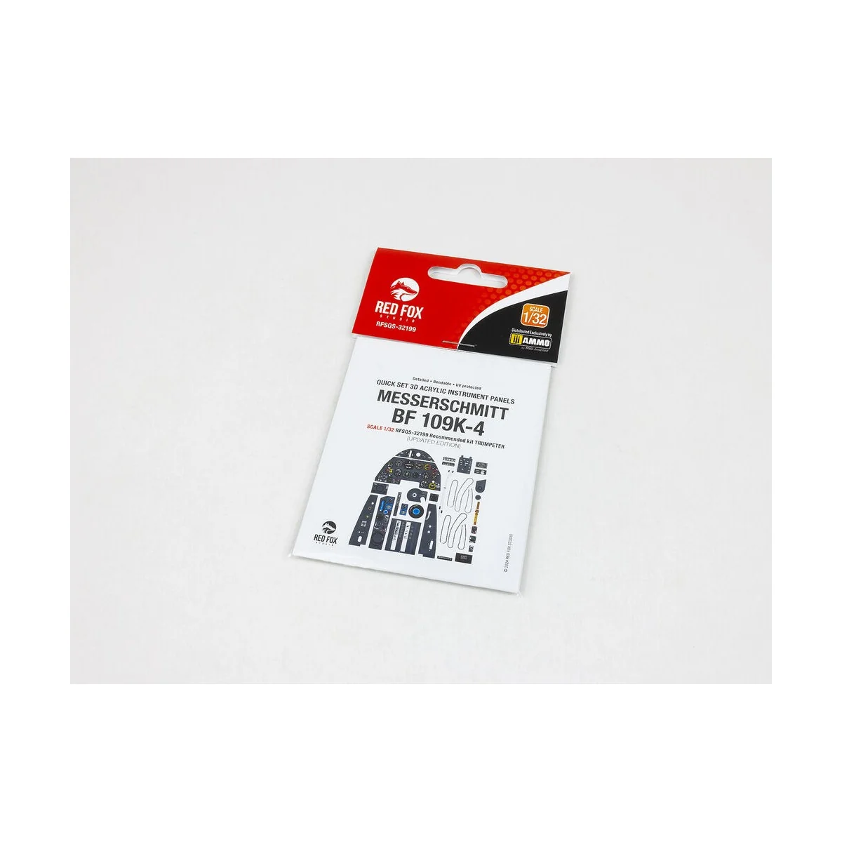 Messerschmitt Bf 109K-4 Updated version for Trumpeter, 1/32 - Red F...