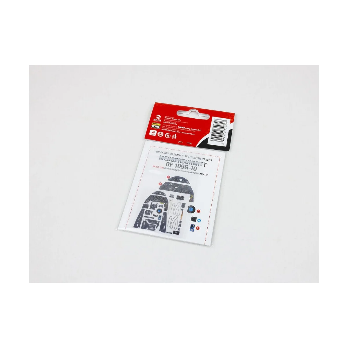 Messersschmitt Bf 109G-10 for Trumpeter, 1/32 - Red Fox Studio RFSQ...