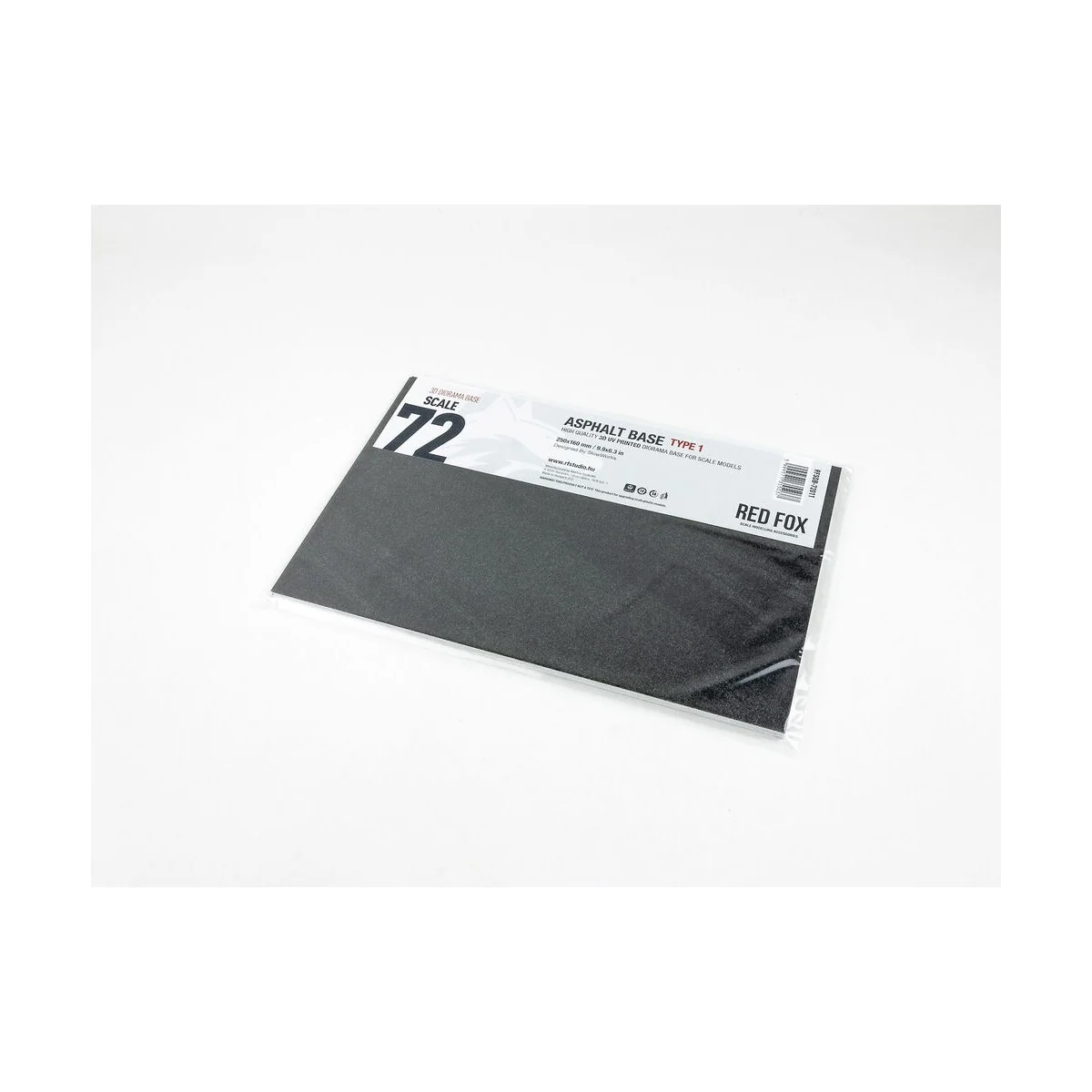 Asphalt Base Type 1 250x160mm (Universal), 1/72 - Red Fox Studio RF...