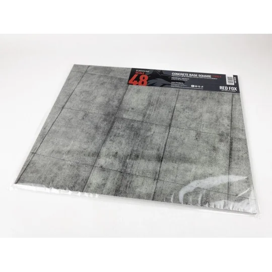 Concrete Base Square Type 4 380x320mm (Universal), 1/48 - Red Fox S...