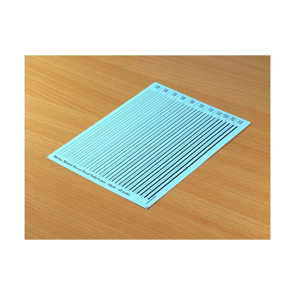 Decal Solid Lines - black - Matho Models 80005
