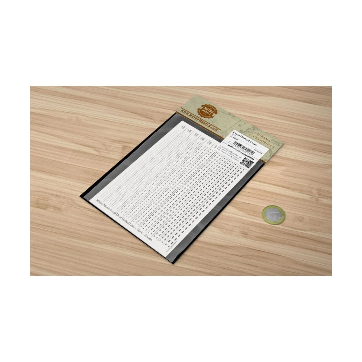 Decal Dashed Lines - black - Matho Models 80048
