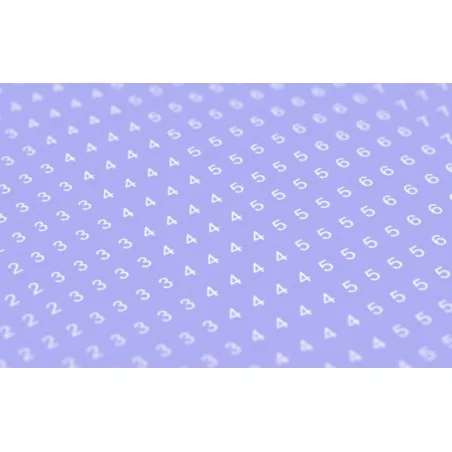 Decal Numbers - 1.5mm, white, type 1 - Matho Models 80049