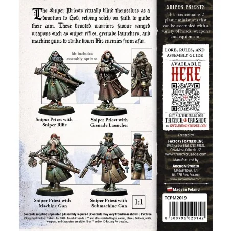 Trench Crusade: Sniper Priests - Archon Studio TCPM2019