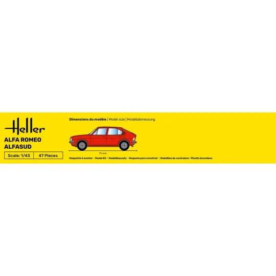 Alfa Romeo Alfasud, 1/43 - Heller 80182