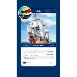 STARTER KIT Golden Hind, 1/96 - Heller 56829