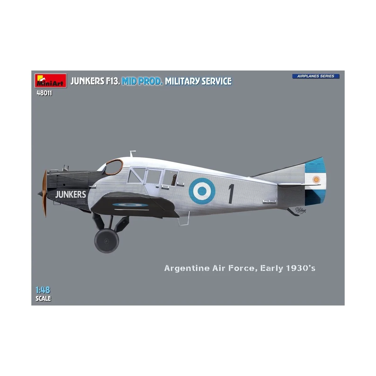 Junkers F13. Mid Prod. Military Service, 1/48 - MiniArt 48011