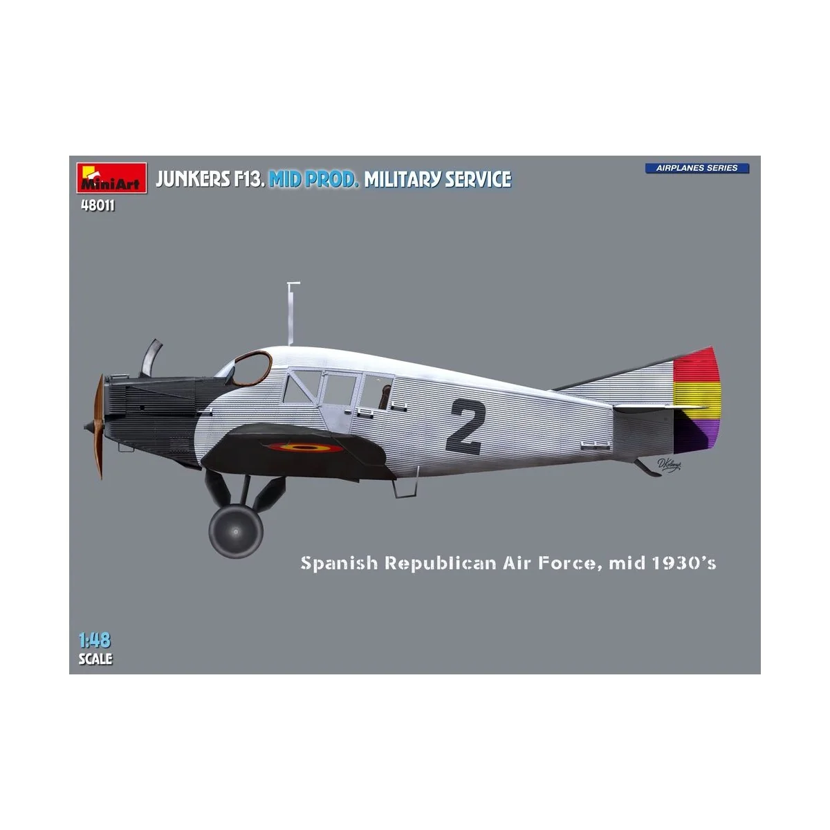 Junkers F13. Mid Prod. Military Service, 1/48 - MiniArt 48011