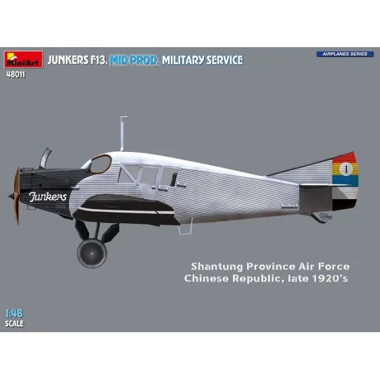 Junkers F13. Mid Prod. Military Service, 1/48 - MiniArt 48011