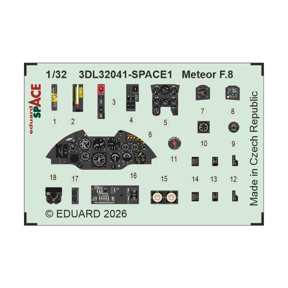 Meteor F.8 1/32 for Revell, 1/32 - Eduard Accessories BIG33173