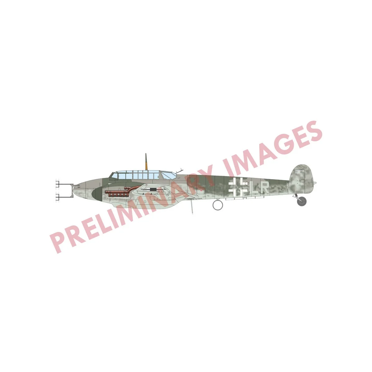 Bf 110F, 1/72 - Eduard Plastic Kits 7084