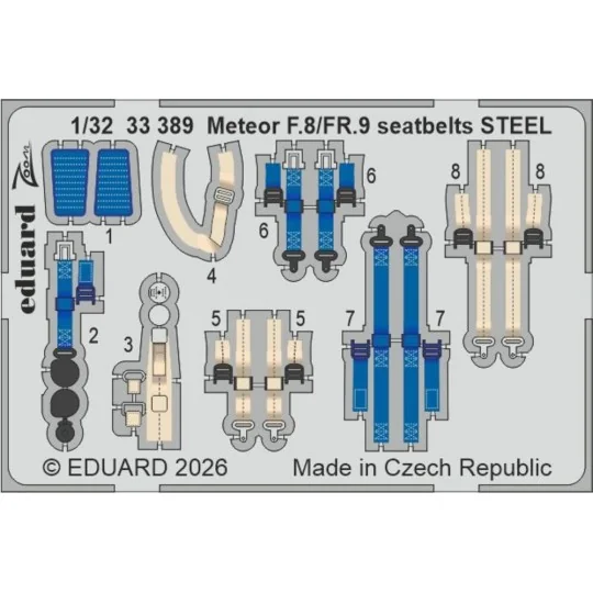 Meteor F.8 1/32 for Revell, 1/32 - Eduard Accessories BIG33173