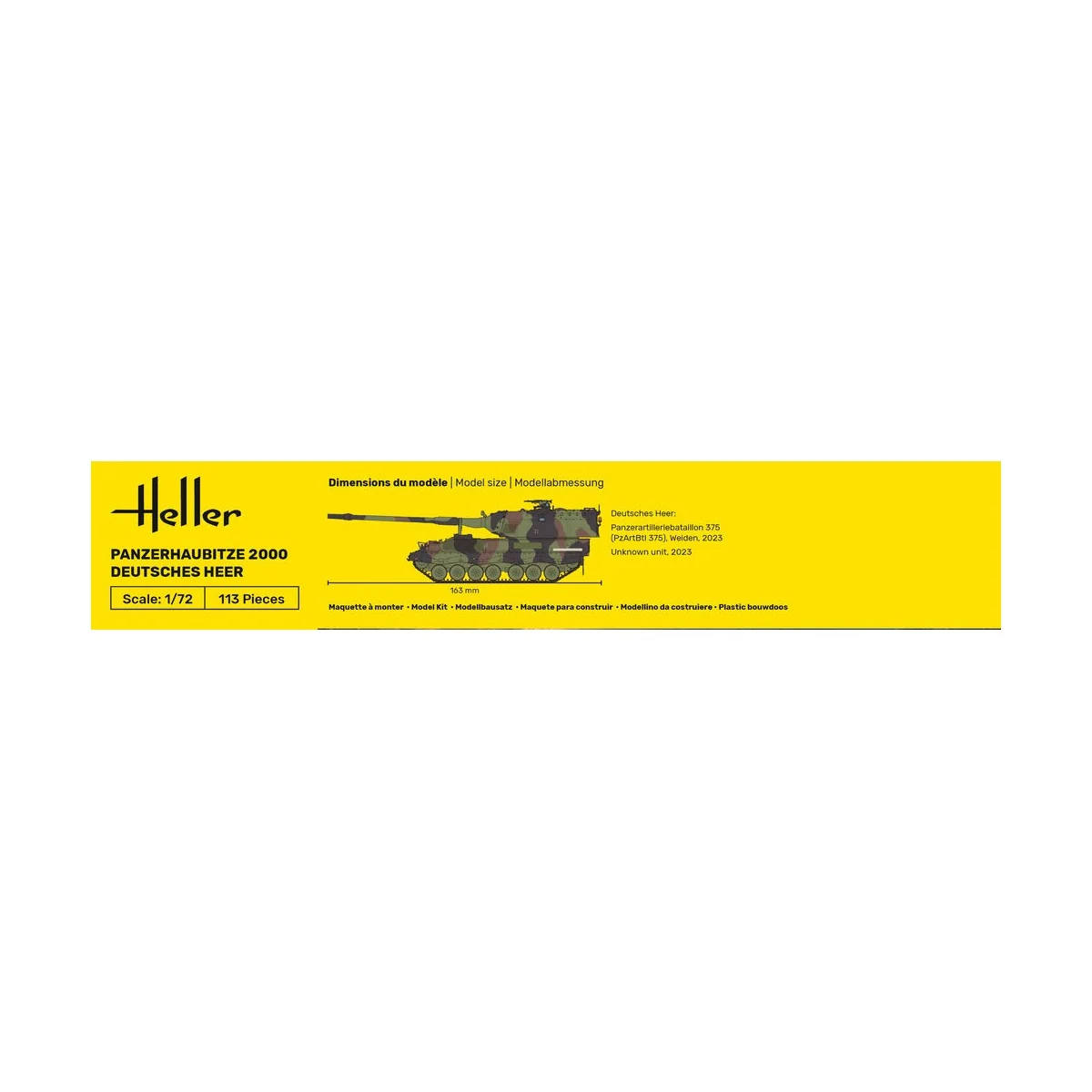 STARTER KIT Panzerhaubitze 2000 (PzH 2000) - Deutsches Heer, 1/72 -...