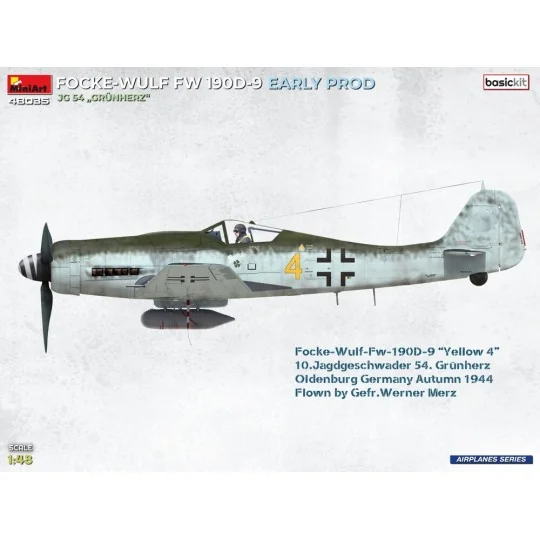 Focke-Wulf Fw 190D-9 Early Prod. JG 54 Grünherz Basic Kit., 1/48 - ...