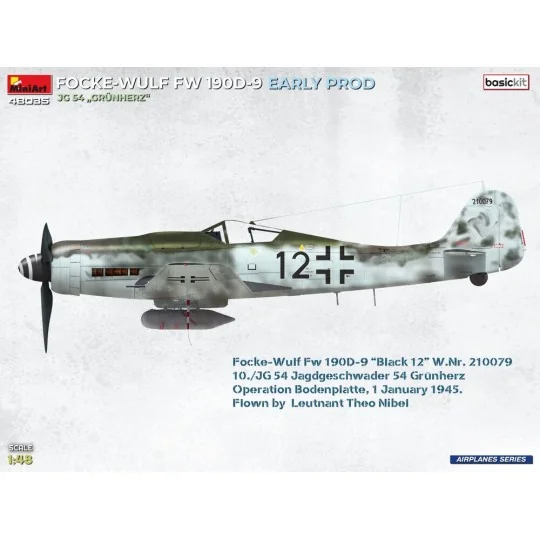 Focke-Wulf Fw 190D-9 Early Prod. JG 54 Grünherz Basic Kit., 1/48 - ...