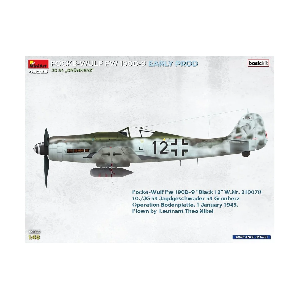 Focke-Wulf Fw 190D-9 Early Prod. JG 54 Grünherz Basic Kit., 1/48 - ...