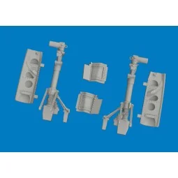 P-40K undercarriage legs PRINT for Eduard, 1/48 - Eduard Accessorie... 2